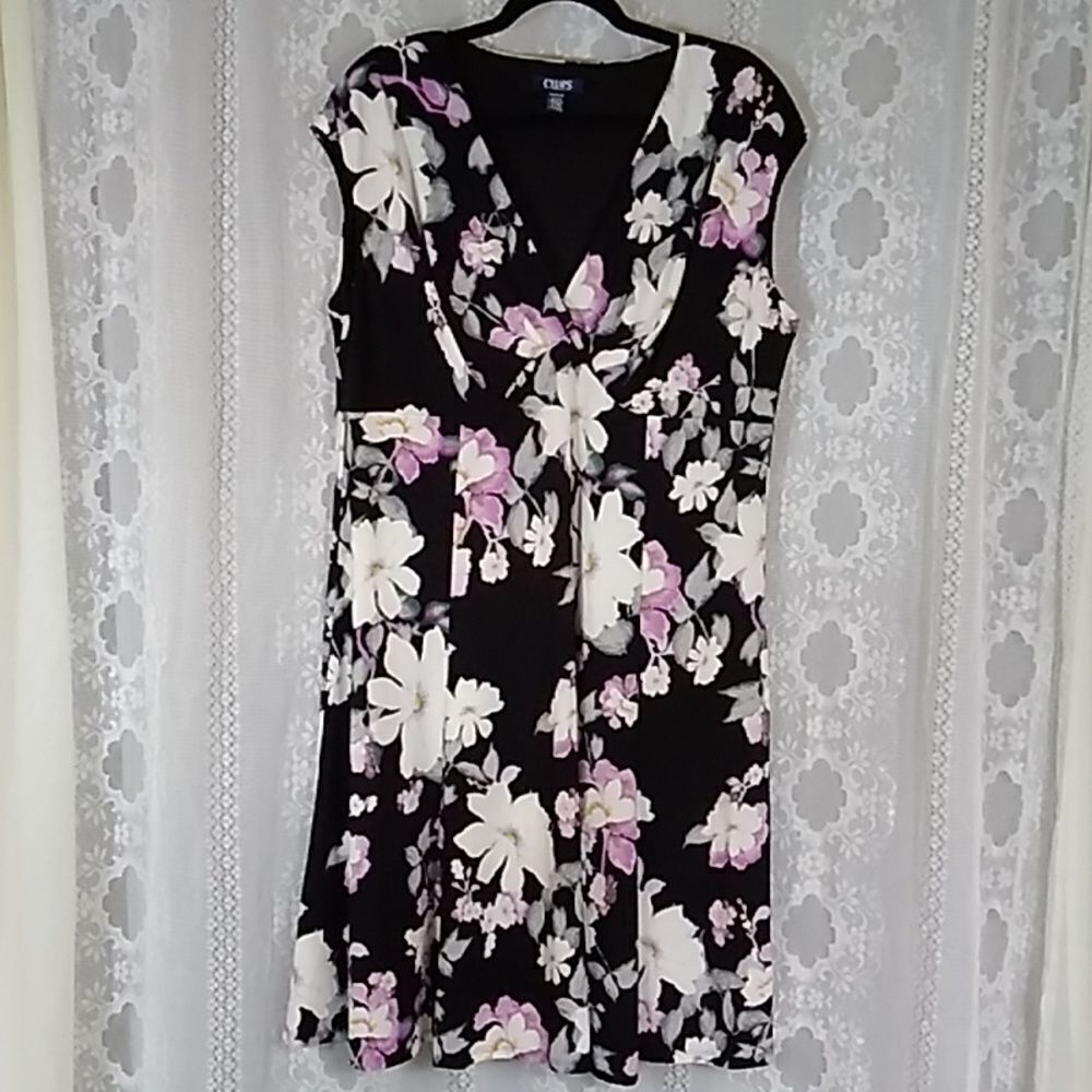 CHAPS Women's Dress Floral Size 18W/18+/40 New Condition